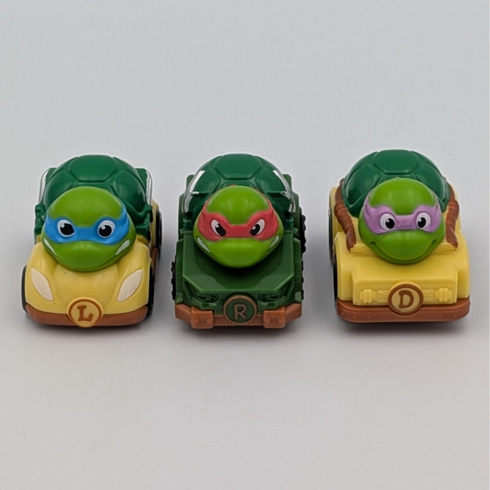 TMNT Teenage Mutant Ninja Turtles Mini Toy Cars Leonardo Raphael Donatello Set